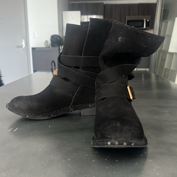 Jeffrey Campbell Suede Slouchy Buckle Boots - Picture 3 of 5